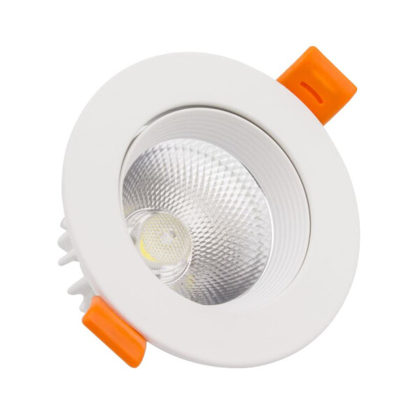 LED Einbaustrahler/ Downlight 7 Watt COB schwenkbar weiß, Lichtfarbe 5000K