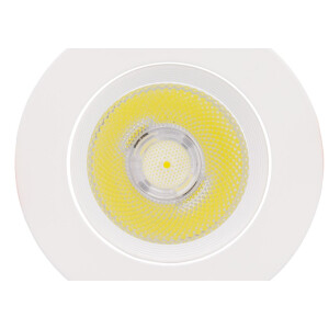 LED Einbaustrahler/ Downlight 7 Watt COB schwenkbar weiß, Lichtfarbe 5000K