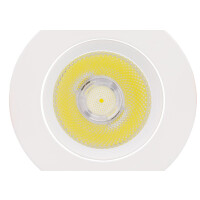 LED Einbaustrahler/ Downlight 7 Watt COB schwenkbar weiß, Lichtfarbe 5000K