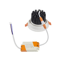 LED Einbaustrahler/ Downlight 7 Watt COB schwenkbar weiß, Lichtfarbe 5000K