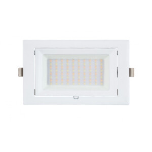LED Einbaustrahler weiß, schwenkbar, rechteckig 38 Watt, 4000K
