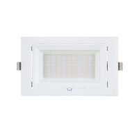 LED Einbaustrahler weiß, schwenkbar, rechteckig 38 Watt, 4000K