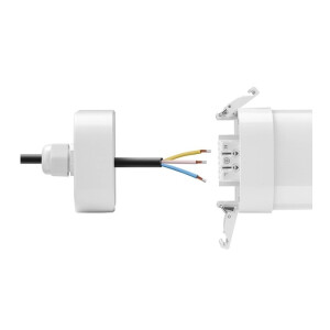LED Industrie-Wannenleuchte IP65, 150cm zur Durchgangsverdrahtung, 60 Watt, 4000K