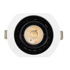 LED Einbaustrahler/ Downlight 7W schwenkbar, weiß, Lichtfarbe 2700K warmweiß