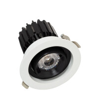 LED Einbaustrahler/ Downlight 7W schwenkbar, weiß, Lichtfarbe 2700K warmweiß