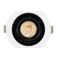 LED Einbaustrahler/ Downlight 7W schwenkbar, weiß, Lichtfarbe 2700K warmweiß