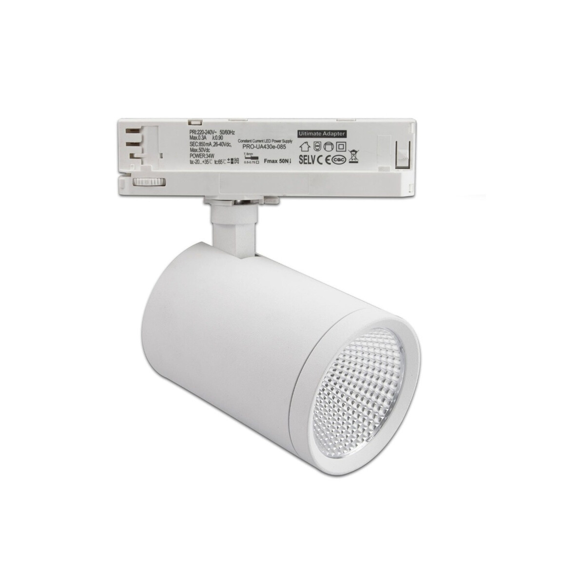 LED  Stromschienenstrahler  3-phasig,  35 Watt, 3.500...