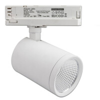 LED  Stromschienenstrahler  3-phasig,  35 Watt, 3.500 LEDlm, Lichtfarbe 4000K