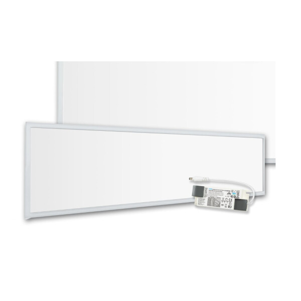 LED Panel 1200 x 300 mm flackerfrei, je nach Einsatzbereich 21-40 Watt einstellbar, Lichtfarbe 4000K neutralweiß