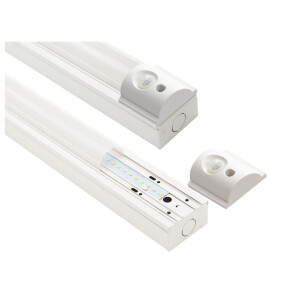 LED Industrie-Lichtleiste 120cm, IP42, mit Bewegungsmelder, Leistung und Lichtfarbe einstellbar