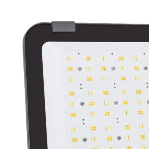 LED Außenstrahler/ Industriestrahler (Industrie-Standard) mit Überspannungsschutz 6 kV, IP65, 100 Watt, Abstrahlwinkel 60° | 90° | 120°, Lichtfarbe und Leistung einstellbar, 16.000 LED Lumen