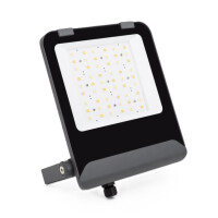 LED Außenstrahler/ Industriestrahler (Industrie-Standard) mit Überspannungsschutz 6 kV, IP65, 100 Watt, Abstrahlwinkel 60° | 90° | 120°, Lichtfarbe und Leistung einstellbar, 16.000 LED Lumen