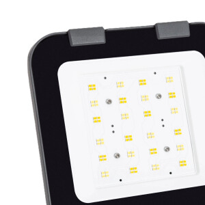 LED Außenstrahler/ Industriestrahler (Industrie-Standard), sehr hochwertig und robust mit Überspannungsschutz 6 kV, IP65, 50 Watt, Abstrahlwinkel 60° | 90° | 120°, Lichtfarbe und Leistung einstellbar, 8.000 LED Lumen