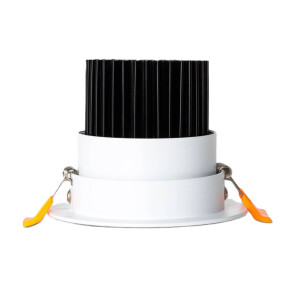 LED Einbaustrahler/ Downlight COB 12W schwenkbar weiß, flackerfrei, Lichtfarbe