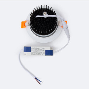 LED Einbaustrahler/ Downlight COB 12W schwenkbar weiß, flackerfrei, Lichtfarbe