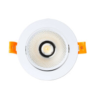 LED Einbaustrahler/ Downlight COB 12W schwenkbar weiß, flackerfrei, Lichtfarbe