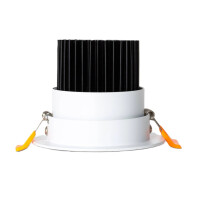 LED Einbaustrahler/ Downlight COB 12W schwenkbar weiß, flackerfrei, Lichtfarbe