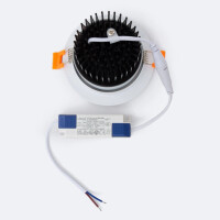 LED Einbaustrahler/ Downlight COB 12W schwenkbar weiß, flackerfrei, Lichtfarbe
