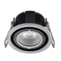 LED Einbaustrahler/ Downlight IP65 10 Watt, 875 LEDlm, rund DA Ø 68 mm, Lichtfarbe 4000K, dimmbar