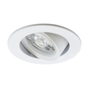 LED Einbaustrahler/ Downlight 8 Watt, 24V, schwenkbar weiß, Lichtfarbe 4000K