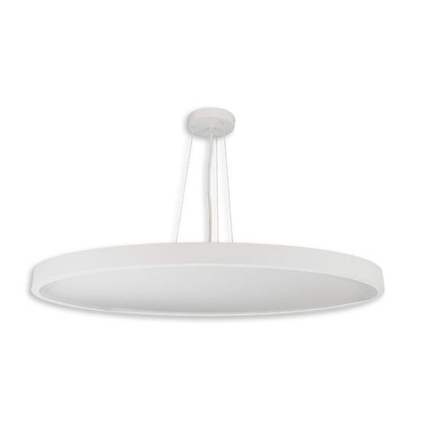 LED Pendelleuchte weiß, Ø 100cm, Lichtfarbe 2700K/ 3000K/ 4000K einstellbar, 80/ 100 Watt einstellbar