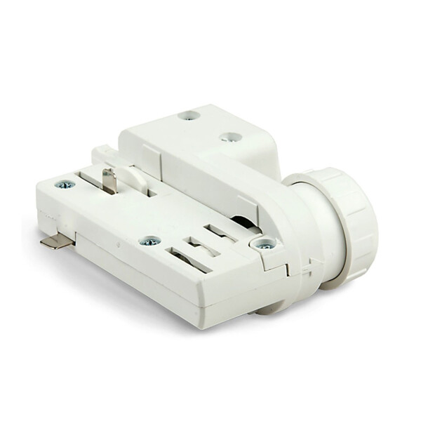 Universaladapter zu Stromschiene 3-Phasen stromführend, weiß