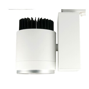 LED Stromschienenstrahler (3-phasig) weiß, 35 Watt, Abstrahlwinkel 30°-50° einstellbar, 4000K, CRI Ra 92