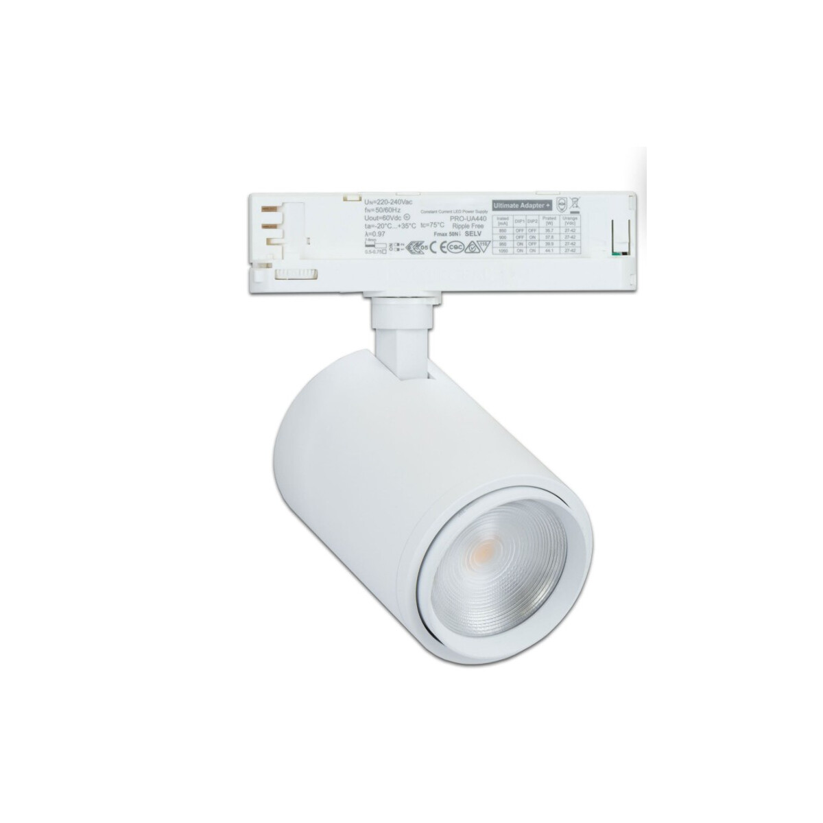 LED Stromschienenstrahler (3-phasig) weiß, 34 Watt,...
