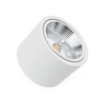 LED Downlight, aufputz, COB 15W weiß, flackerfrei, Lichtfarbe 3000K | 4000K