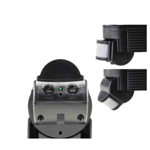 LED Bewegungsmelder schwarz, IP44, 180°, 10 Meter