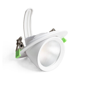 LED  Einbaustrahler/  Downlight, flackerfrei, 38  Watt, schwenkbar  weiß,  Lichtfarbe  einstellbar (2700K  | 4000K | 6000K)